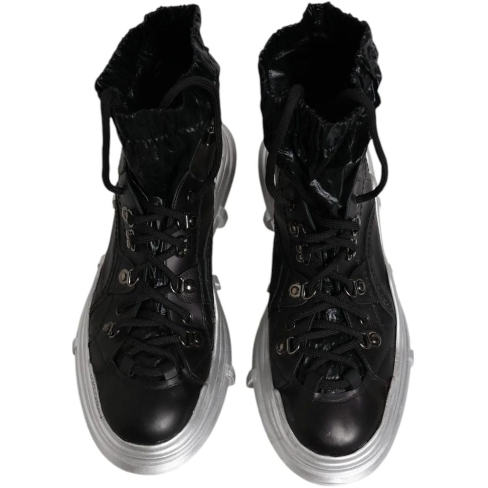 Black Lambskin Men Ankle Boot