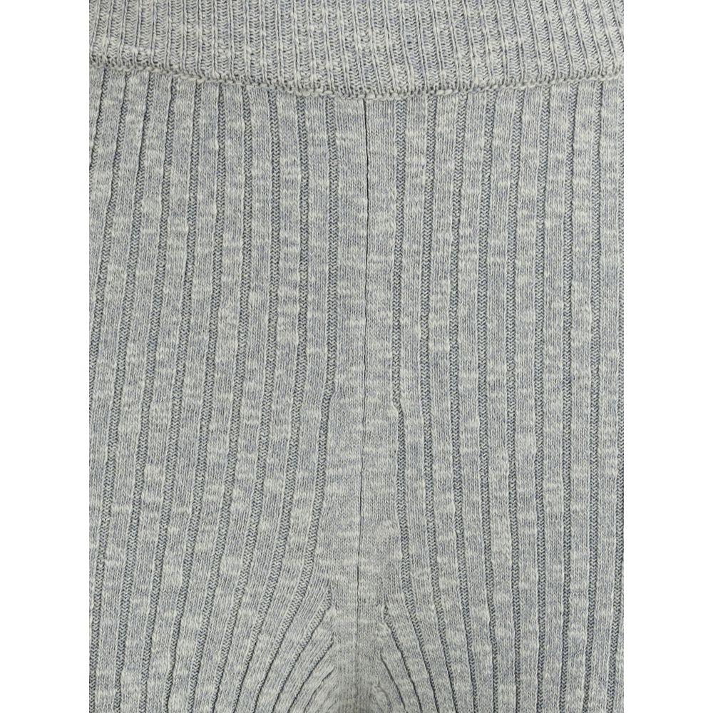 Gray Linen Leggings