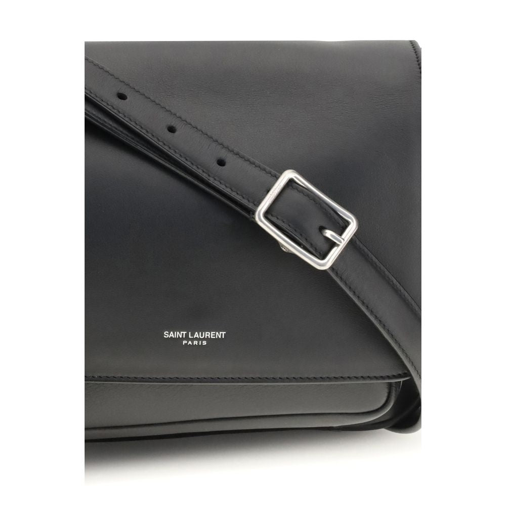 Black Calf Leather Bos Taurus Shoulder Bag