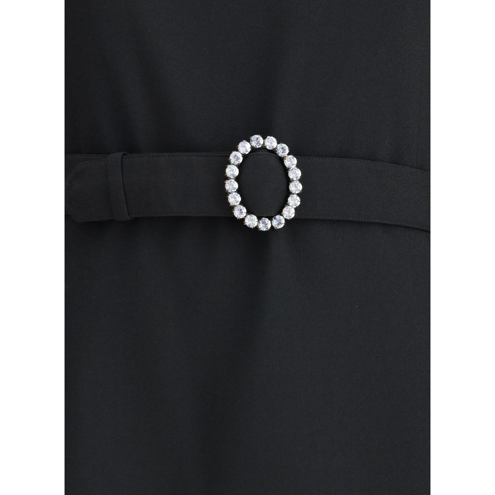 Black Viscose Cocktail Dress