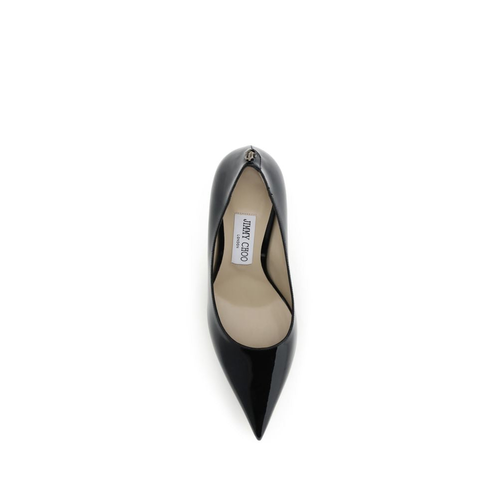 Black Calf Leather Bos Taurus High Heel Pumps