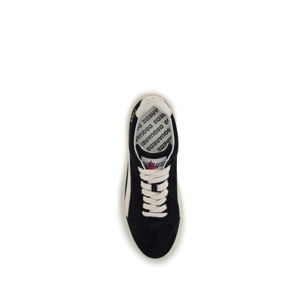Black Calf Leather Bos Taurus Low Top Sneakers