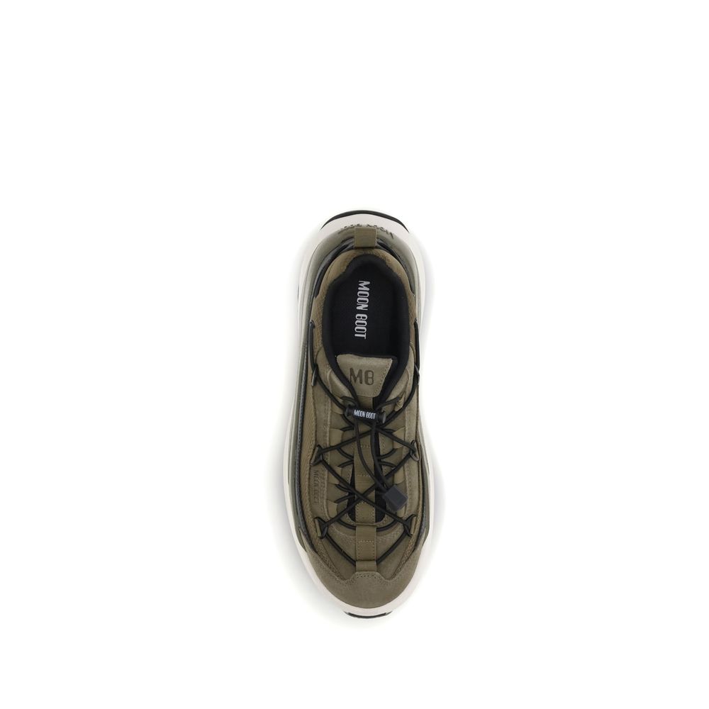 Bicolor Polyester Athletic Sneakers
