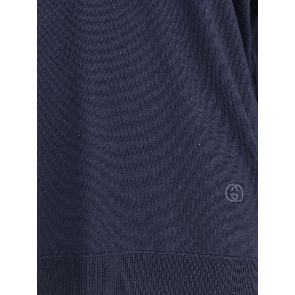 Blue Wool Sweatshirt
