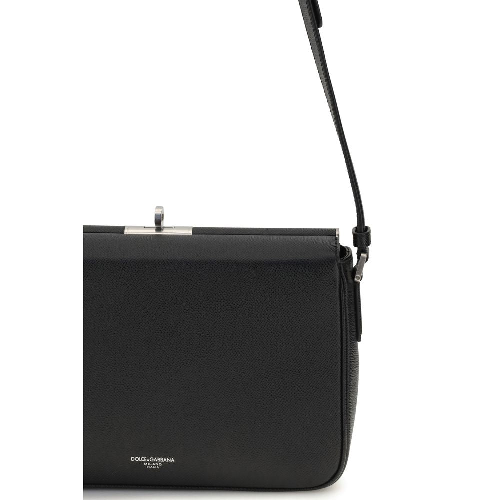 Black Calf Leather Bos Taurus Shoulder Bag