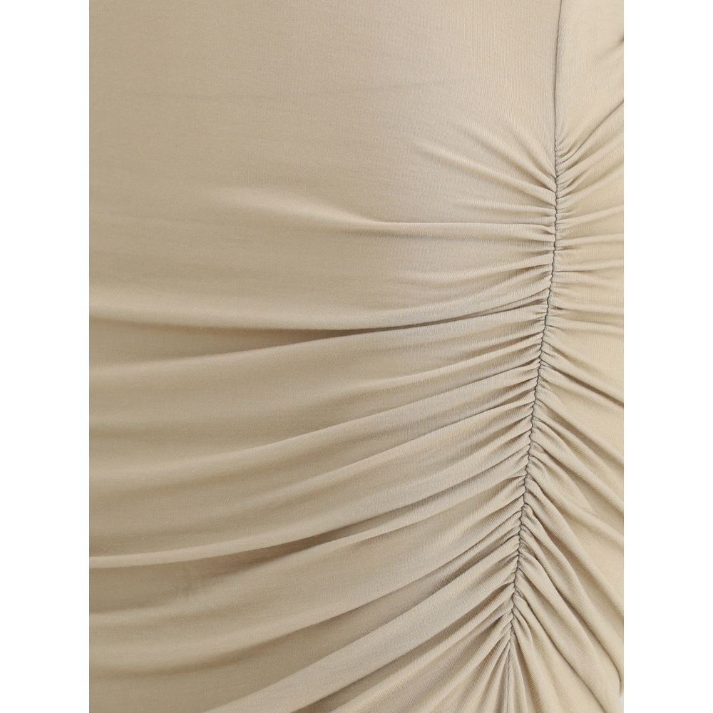 Beige Modal Casual Dress