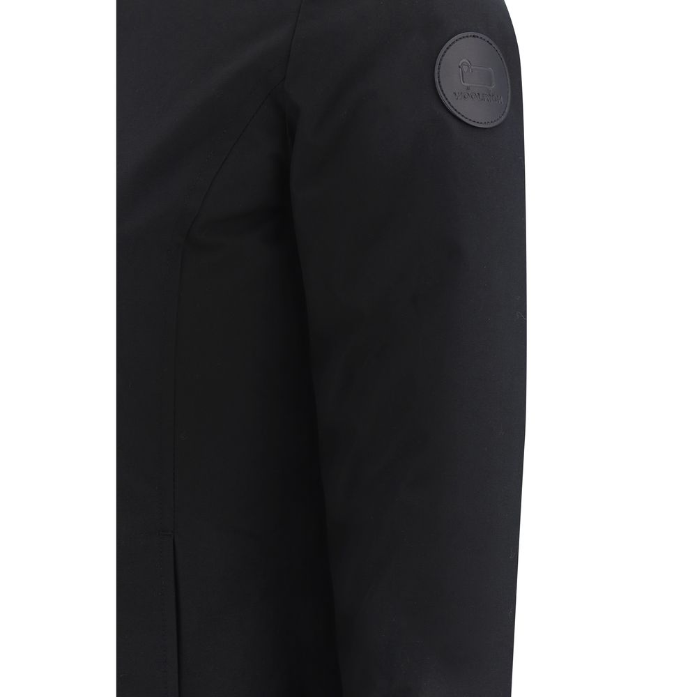 Black Nylon Parka