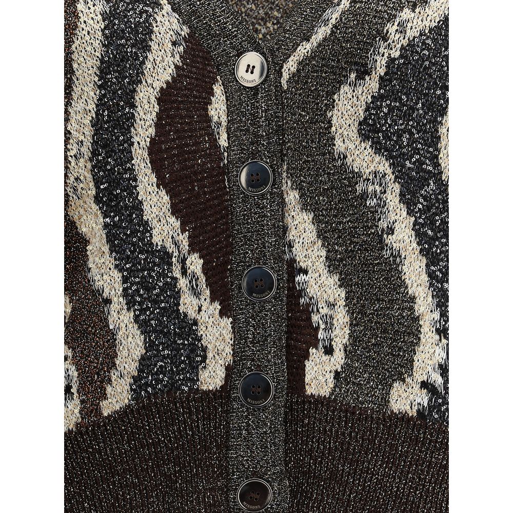 Brown Viscose Cardigan