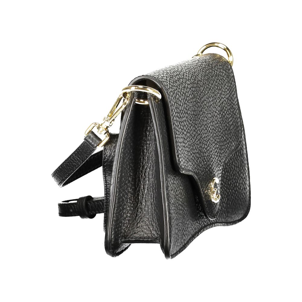 Black Leather Women Handbag