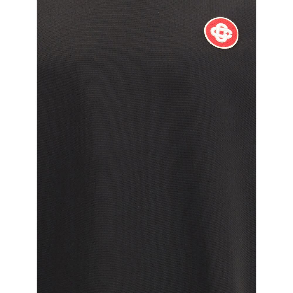 Black Viscose Polo Shirt