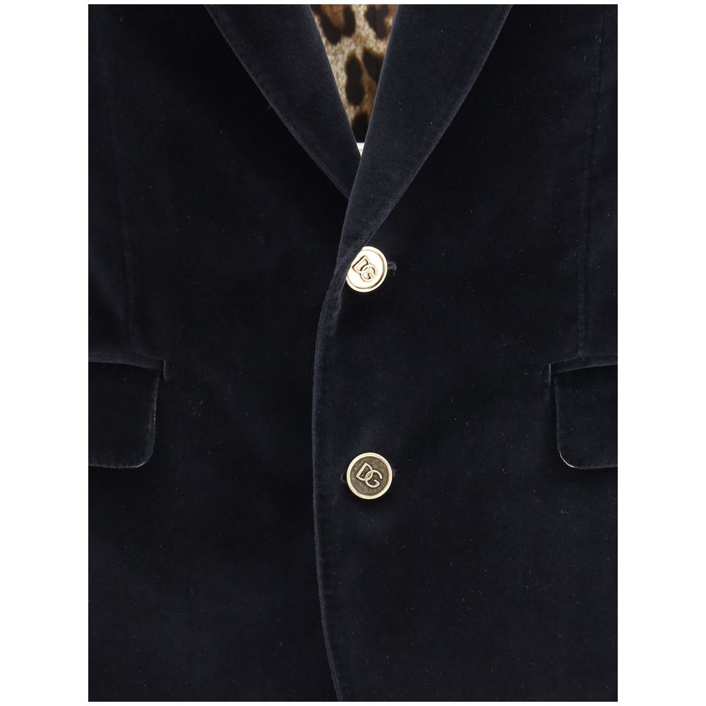 Black Cotton Blazer