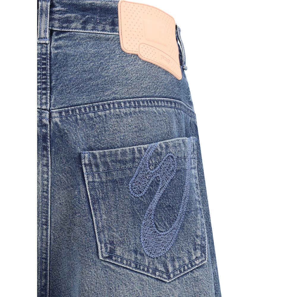 Blue Cotton Relaxed Fit Jeans