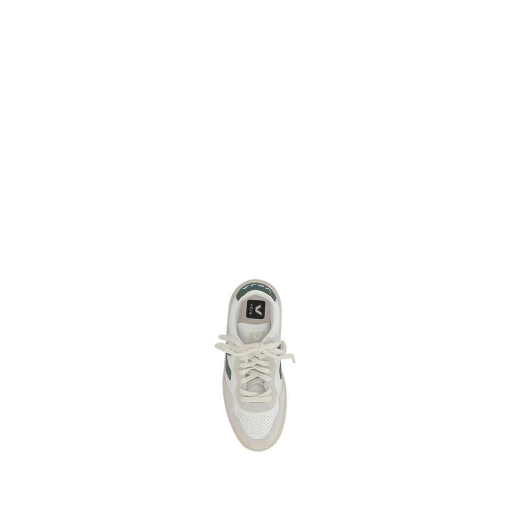 White Rubber Low Top Sneakers