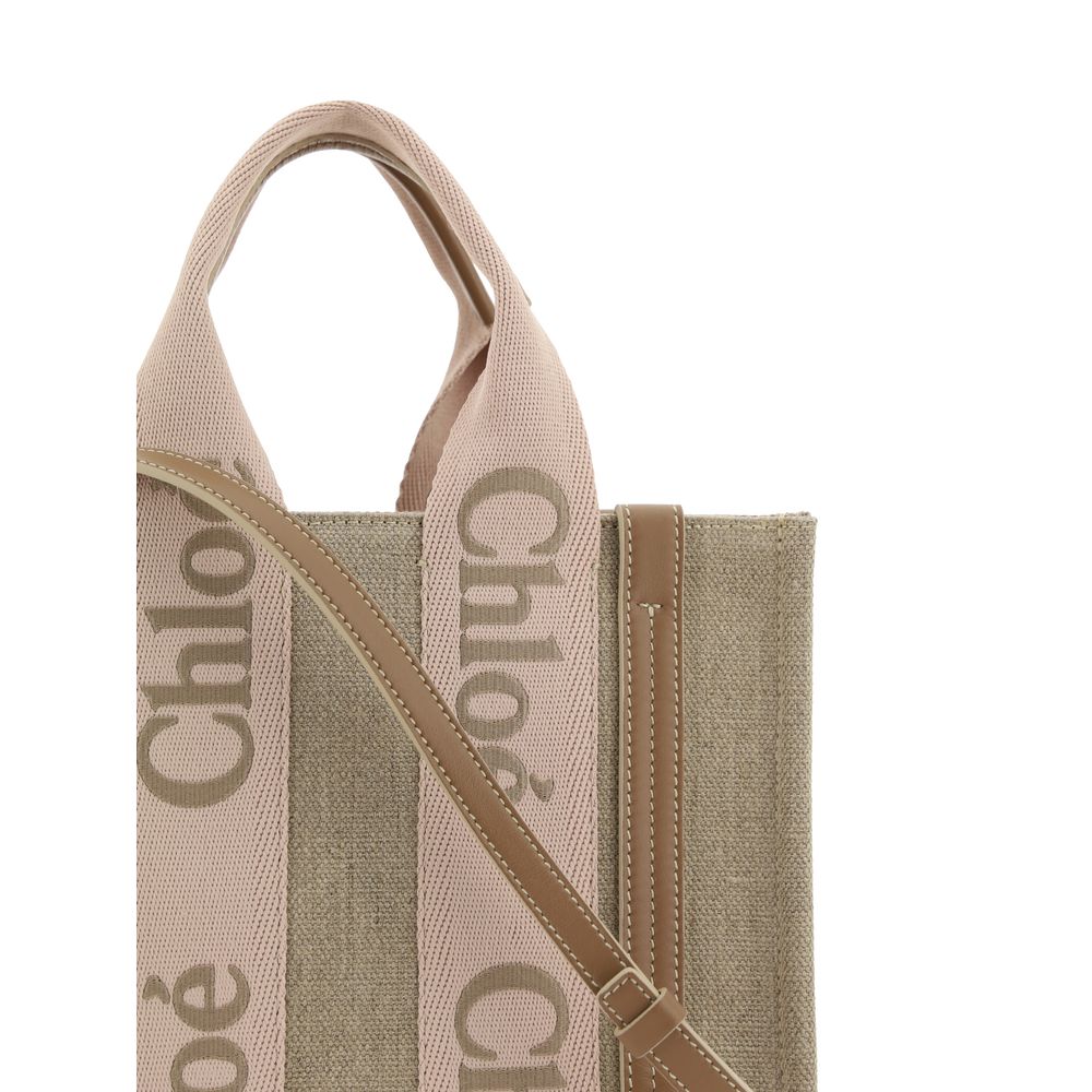 Beige Linen Handbag