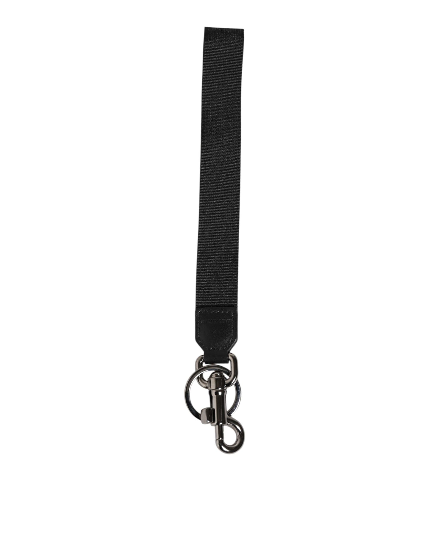 Black Red Logo Polyester Brass Holder Keychain Keyring