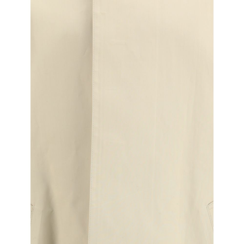 Beige Cotton Trench Coat