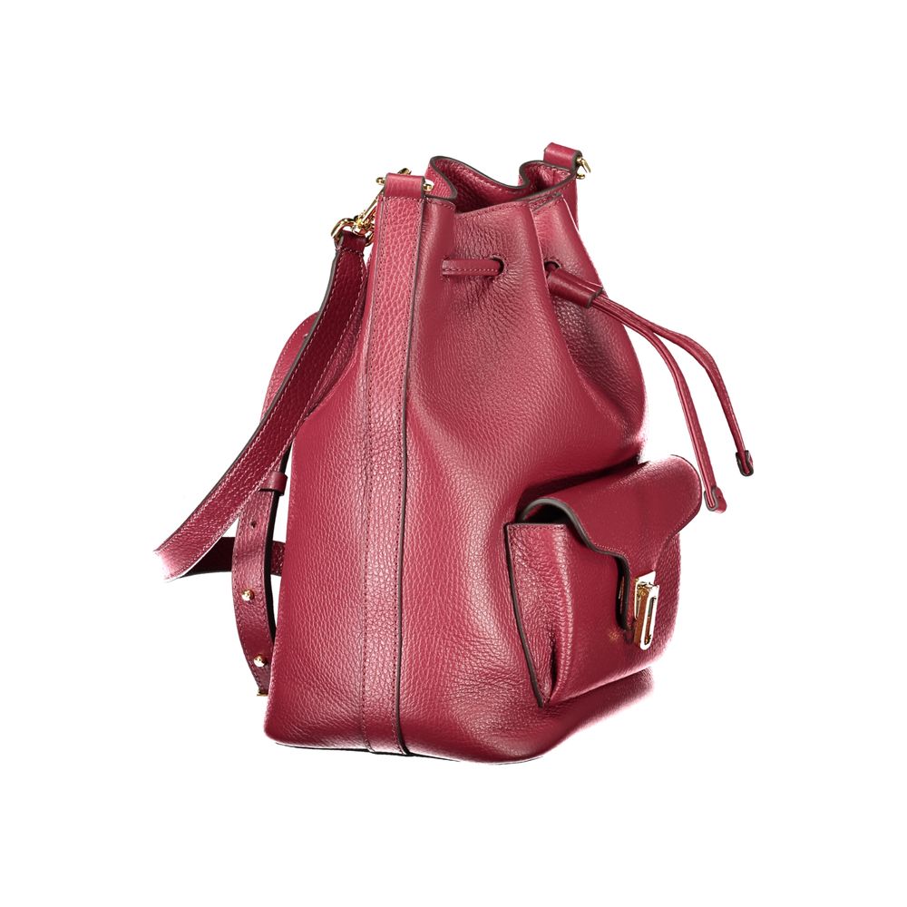 Purple Leather Women Handbag