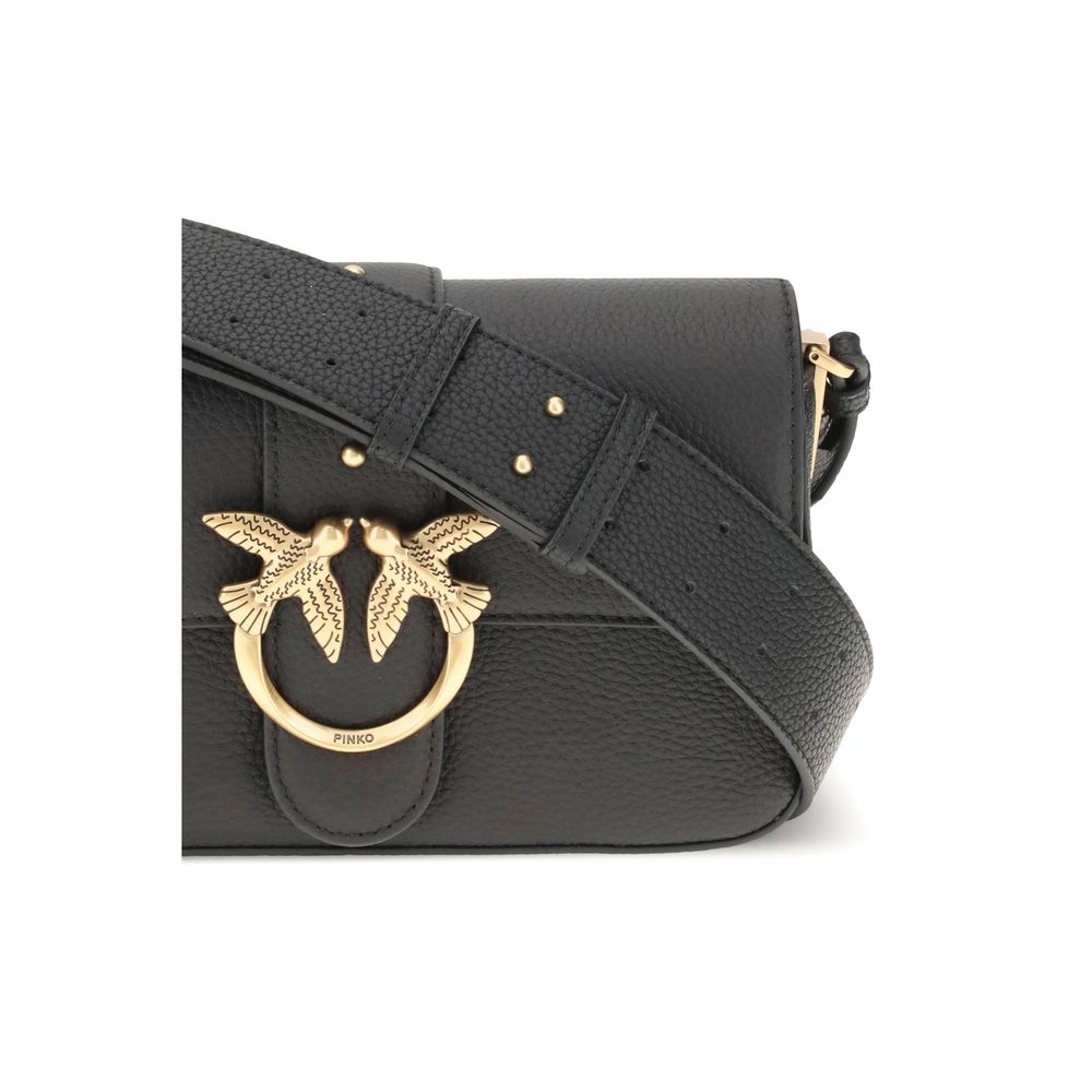 Black Calf Leather Bos Taurus Shoulder Bag