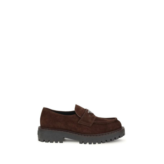 Brown Calf Leather Bos Taurus Slip-On Loafers