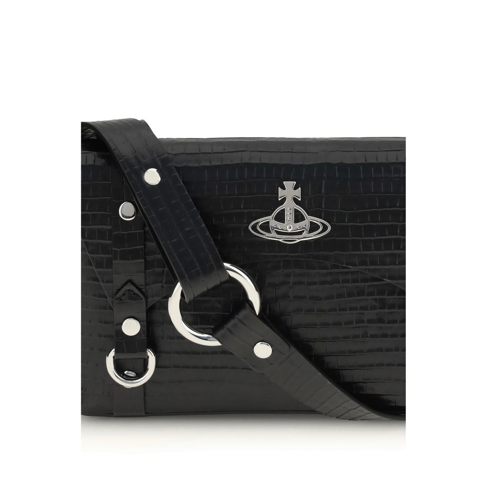 Black Calf Leather Bos Taurus Shoulder Bag