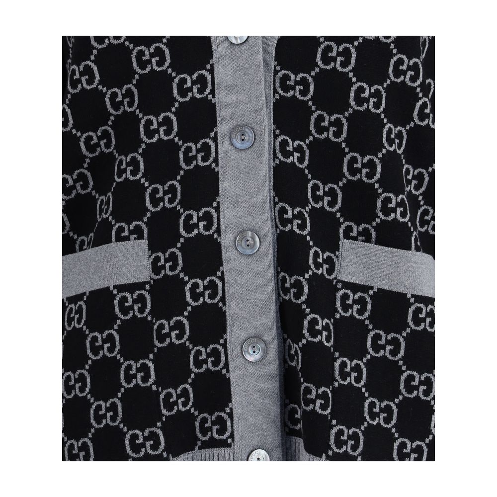 Black Wool Cardigan