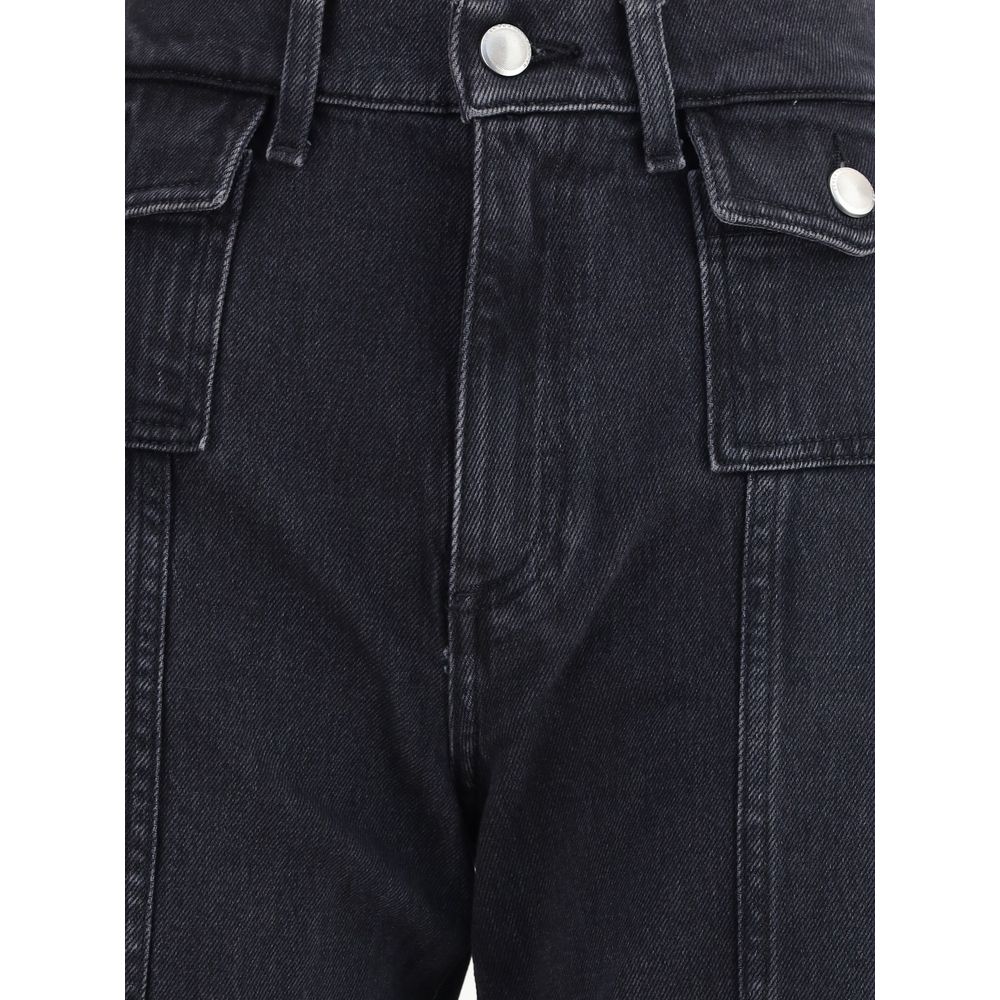 Black Cotton Jeans Denim