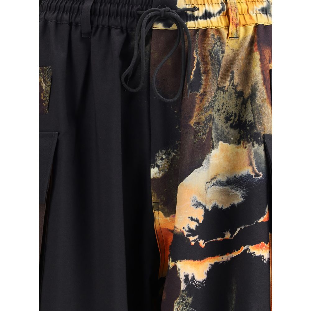 Multicolor Polyethylene Cargo Pants