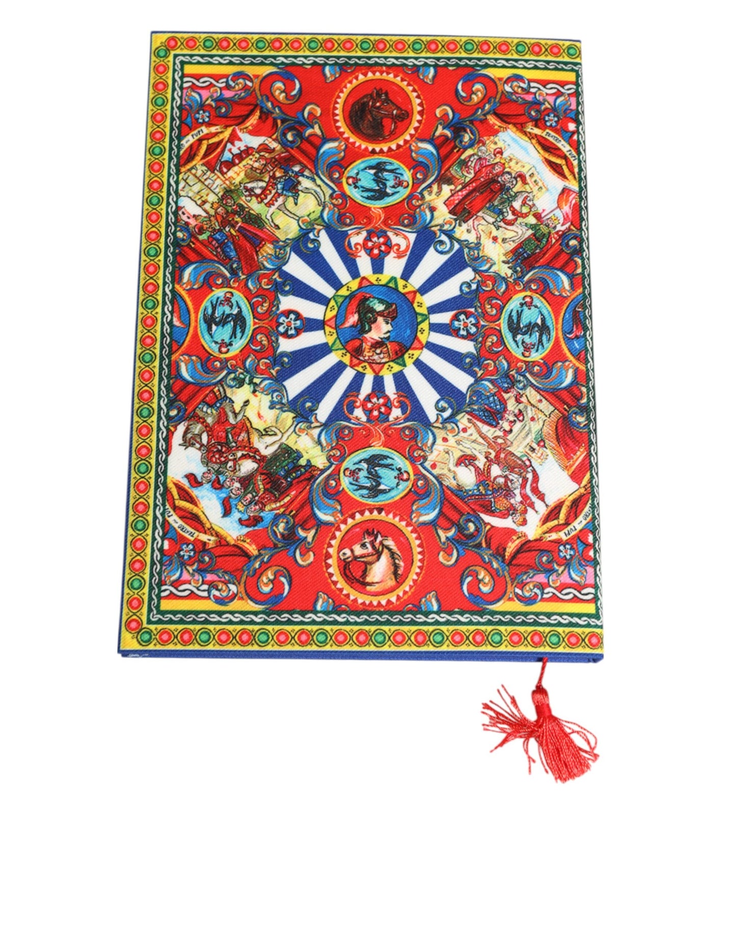 Multicolor Sicilian Carretto Print Journal Notebook