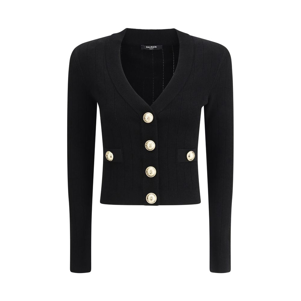 Black Viscose Cardigan