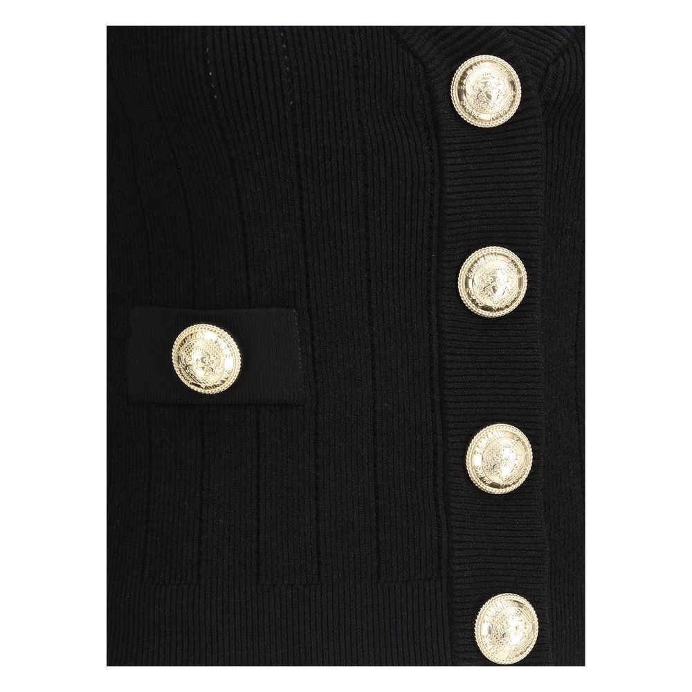 Black Viscose Cardigan