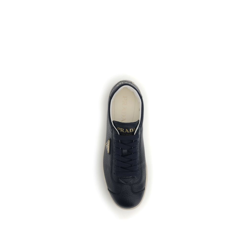Blue Calf Leather Bos Taurus Low Top Sneakers
