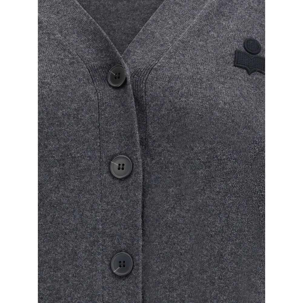 Gray Cotton Cardigan