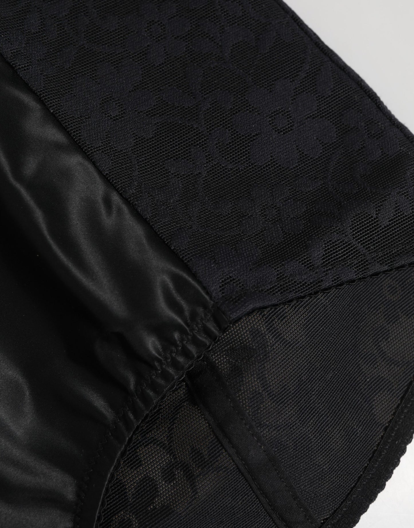 Black Nylon High Waist Short Panty Underwear