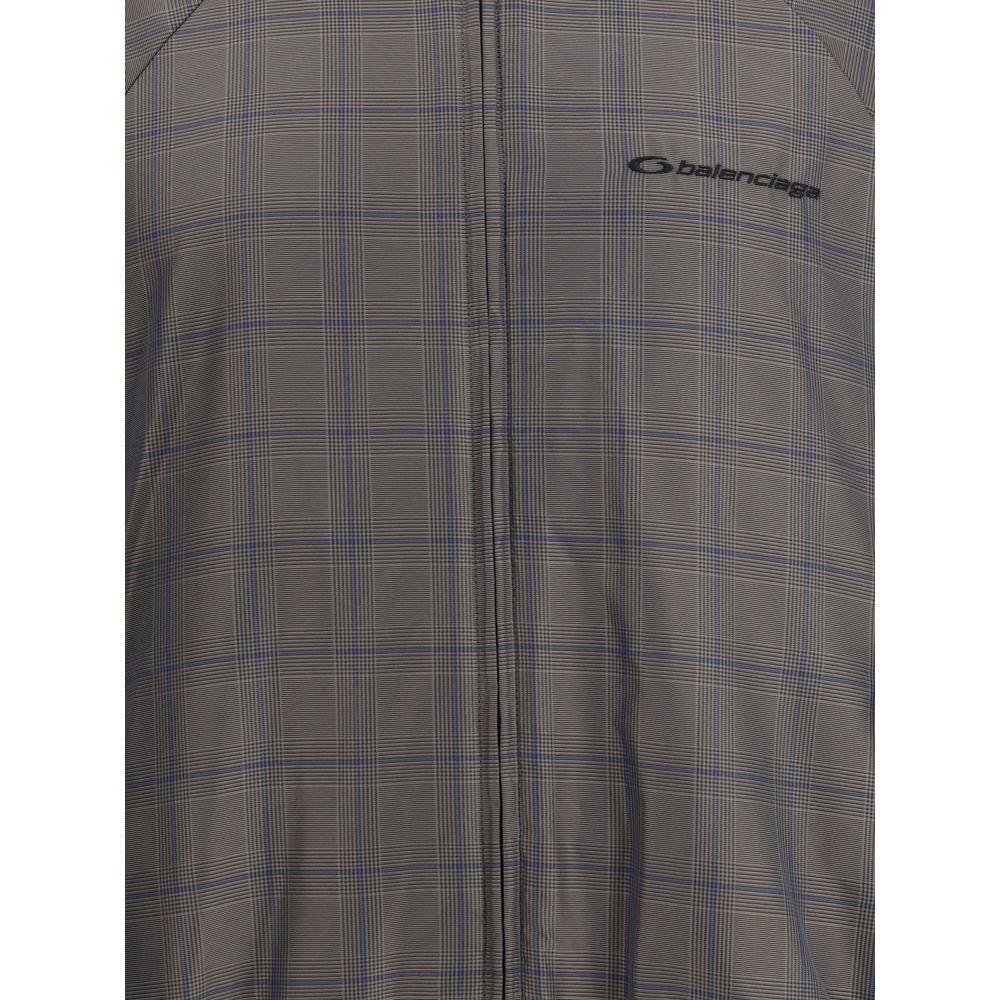 Brown Cotton Shell Jacket