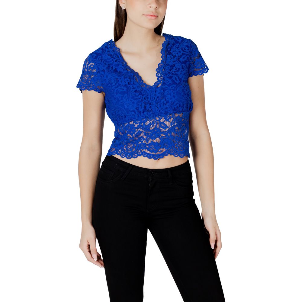 Blue Polyamide Top