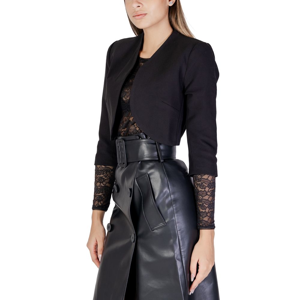 Black Polyester Coat