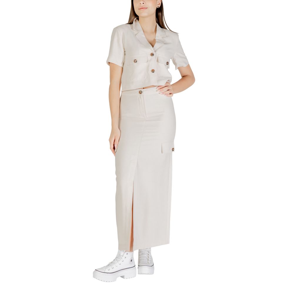 Bicolor Viscose Skirt