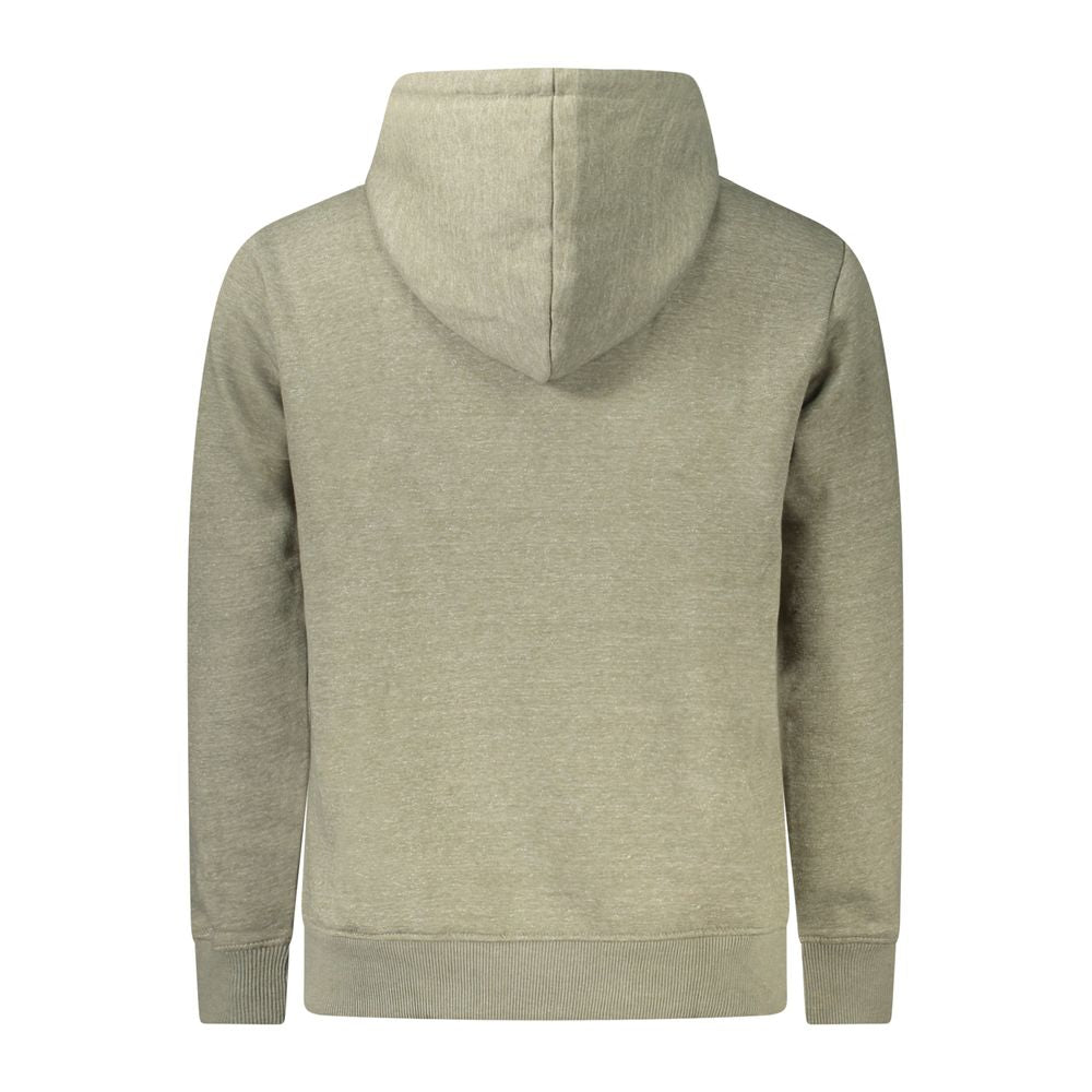 Green Cotton Men Sweater