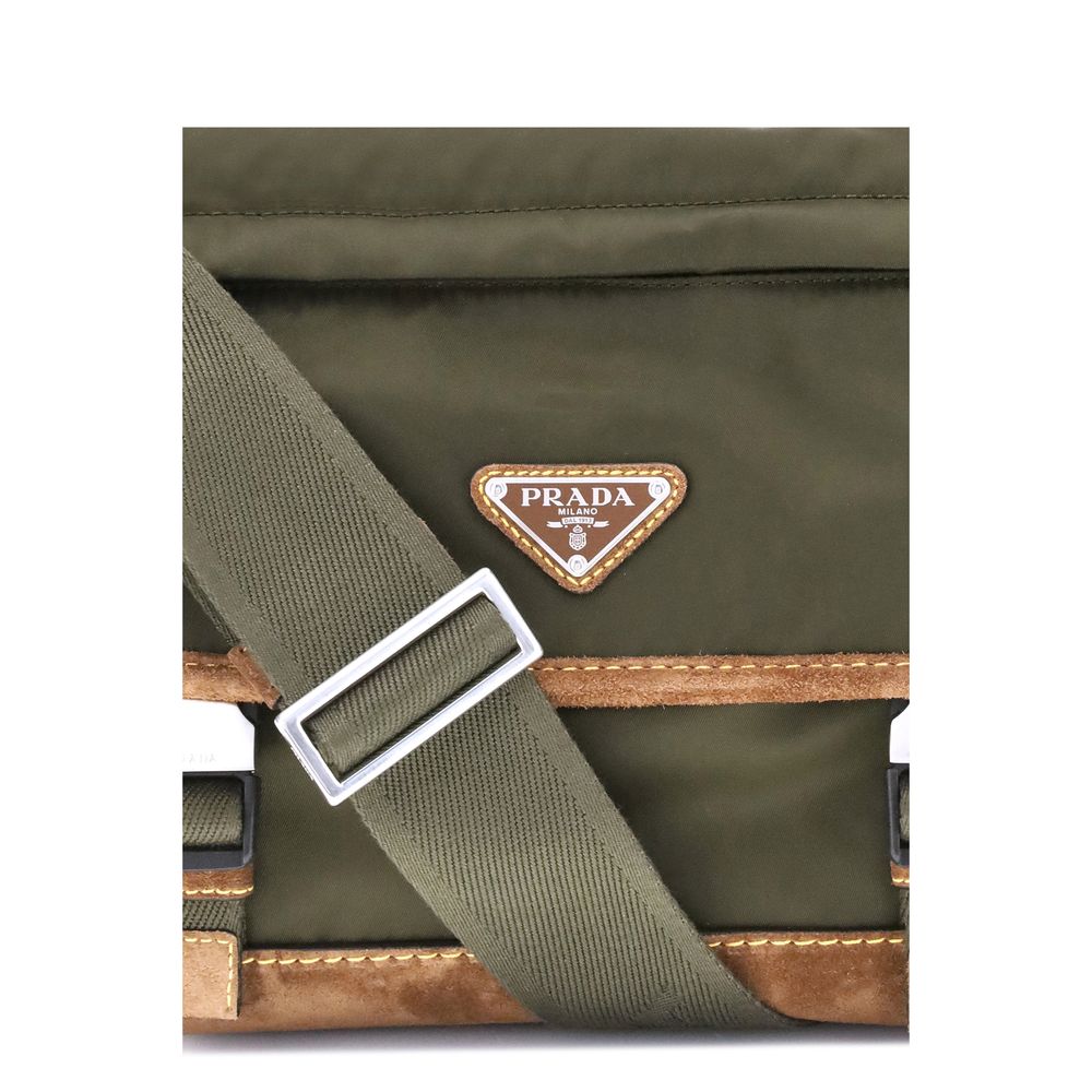 Green Recycled Polyamide Shoulder Bag
