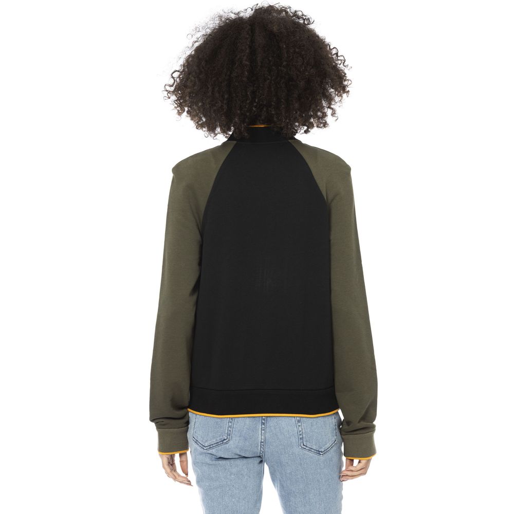 Black Cotton Women Sweater