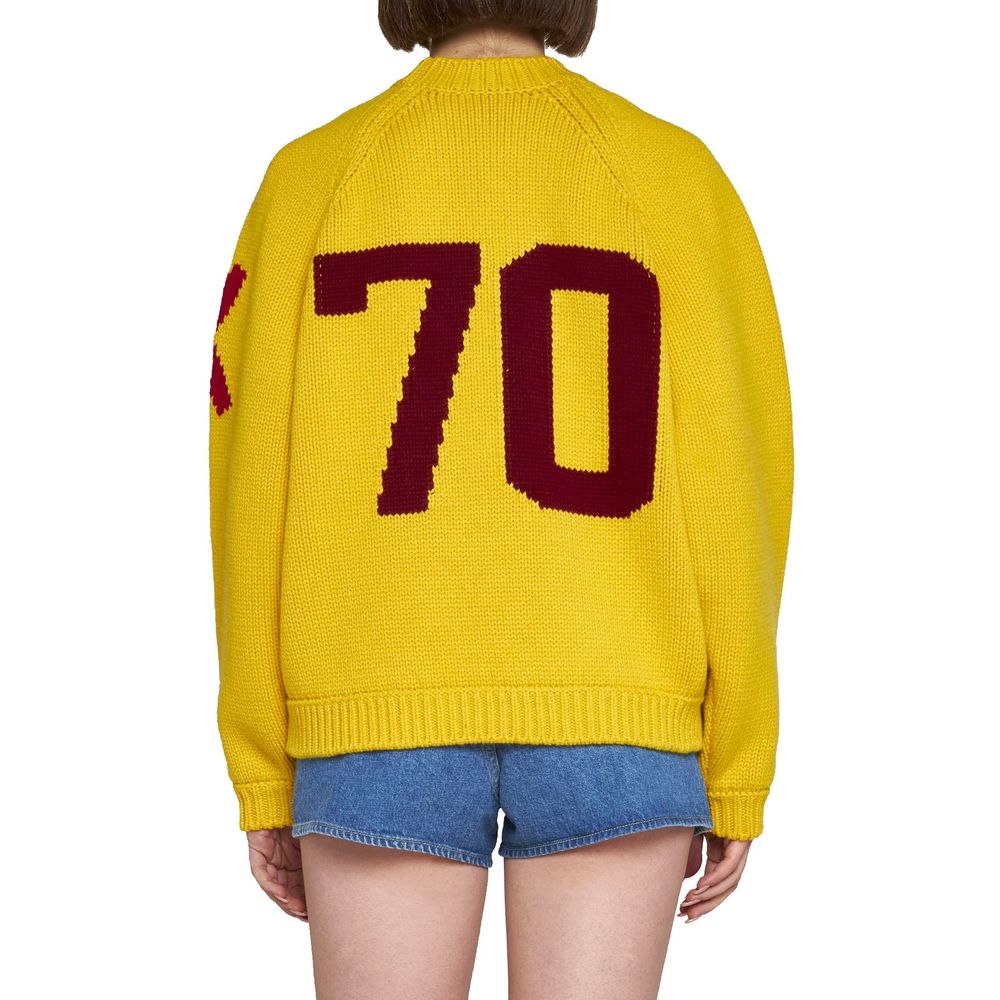 Yellow Cotton Sweatshirt