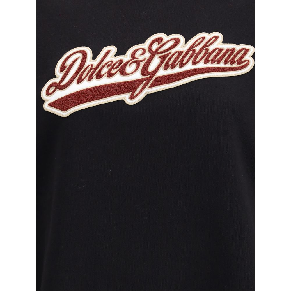 Black Cotton Sweatshirt