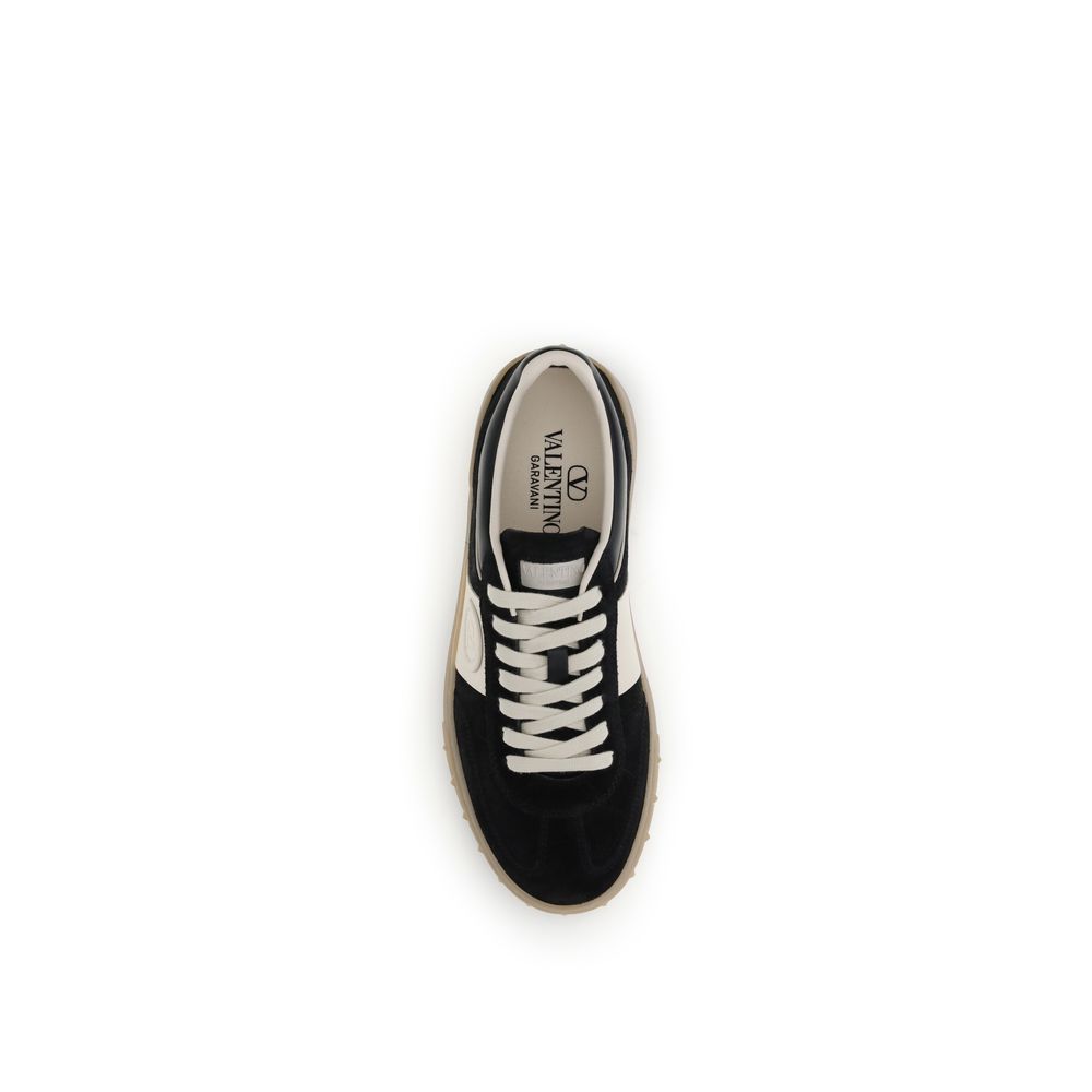 Black Calf Leather Bos Taurus Low Top Sneakers