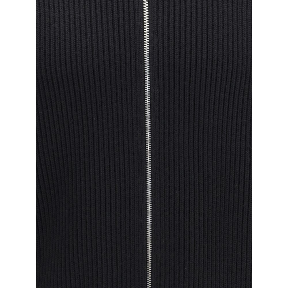 Black Cotton Cardigan