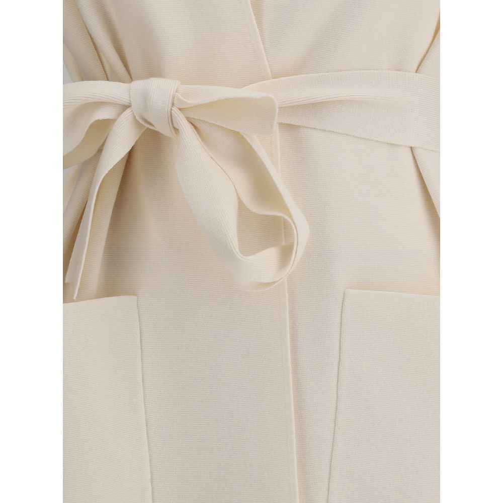 Cream Viscose Coat