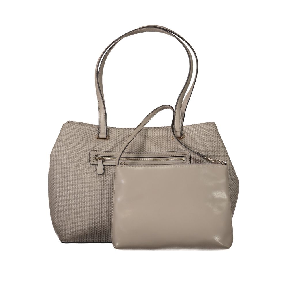 Beige Polyethylene Handbag