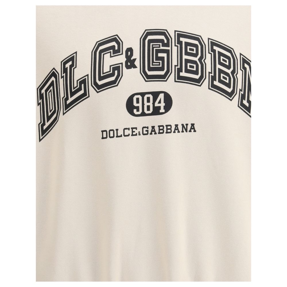Beige Cotton Sweatshirt