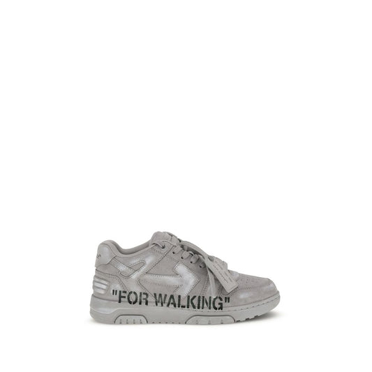 Gray Calf Leather Bos Taurus Low Top Sneakers