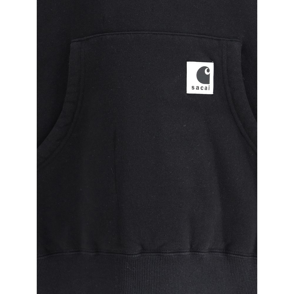 Black Cotton Sweatshirt