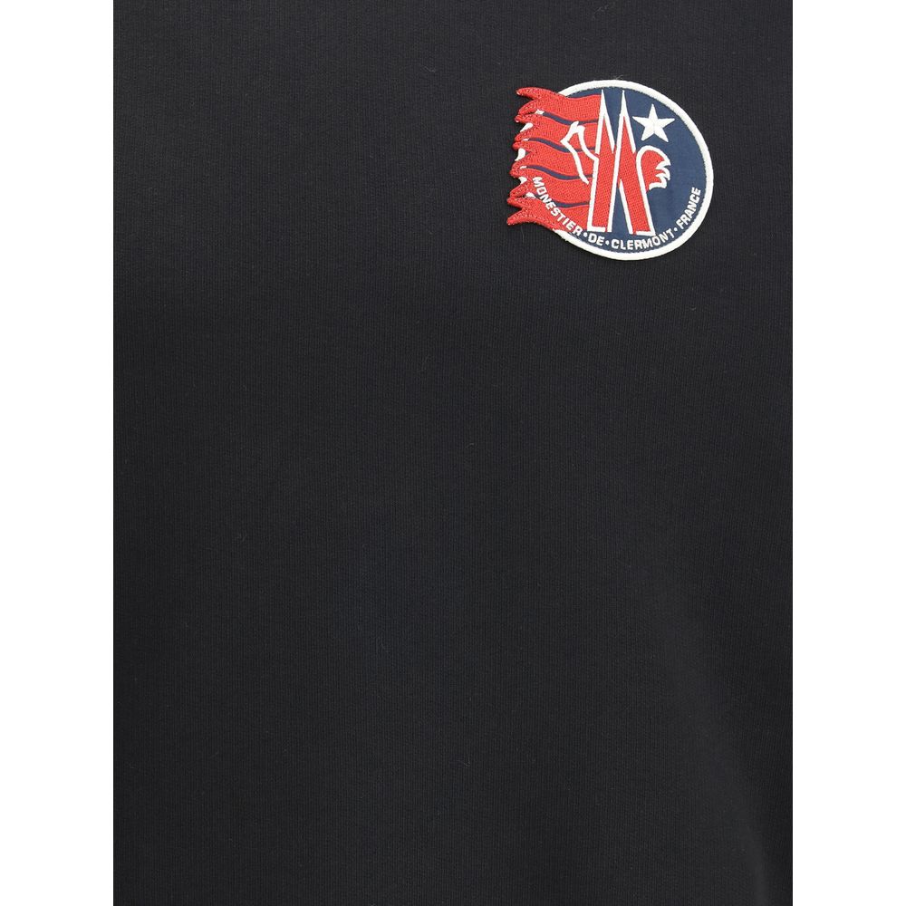 Black Cotton Sweatshirt
